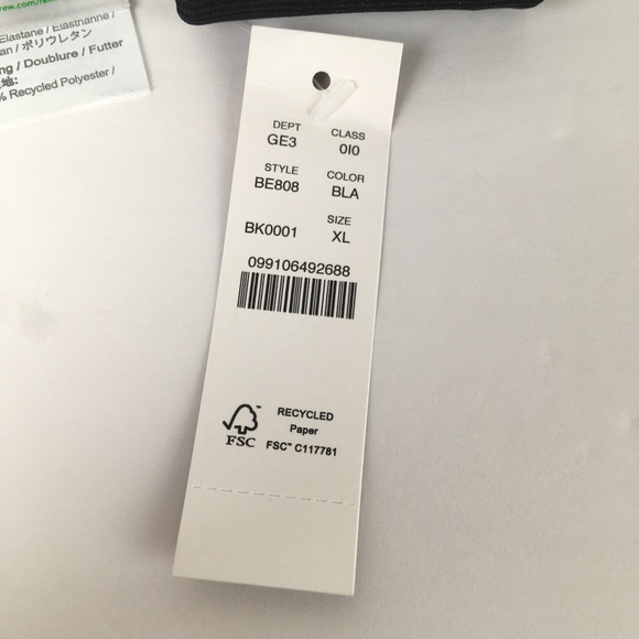 J. Crew Ribbed High-Rise Cheeky Bikini Bottoms in Black - Picture 6 of 9